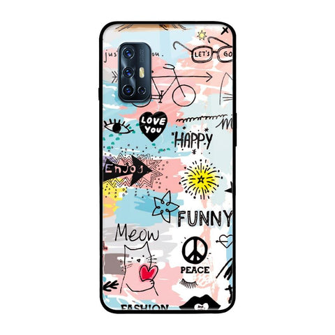 Just For You Vivo V17 Glass Back Cover Online