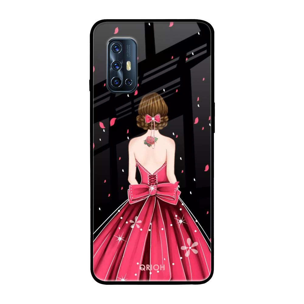 Fashion Princess Vivo V17 Glass Back Cover Online