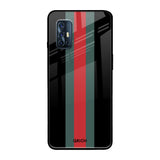 Vertical Stripes Vivo V17 Glass Back Cover Online