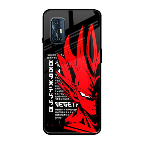 Red Vegeta Vivo V17 Glass Back Cover Online