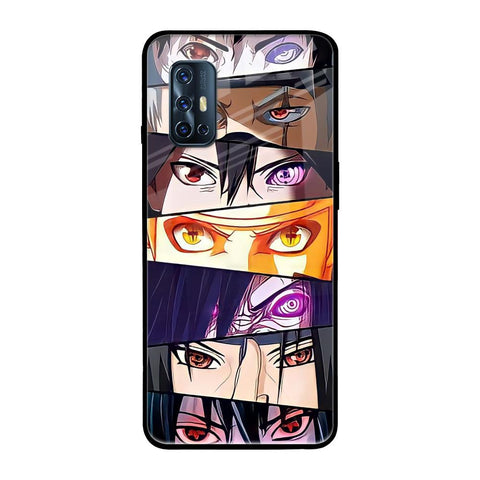 Anime Eyes Vivo V17 Glass Back Cover Online