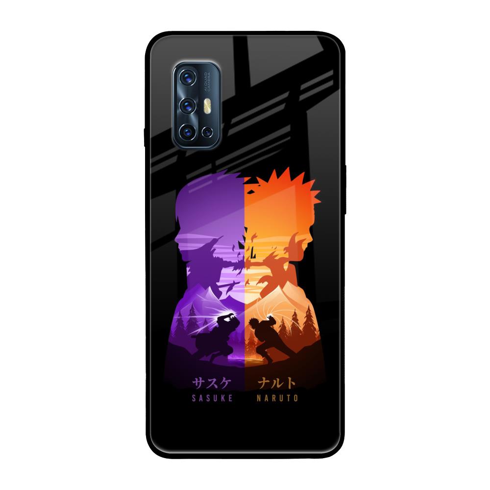 Minimalist Anime Vivo V17 Glass Back Cover Online