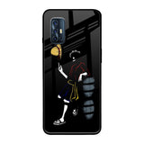 Luffy Line Art Vivo V17 Glass Back Cover Online