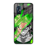 Anime Green Splash Vivo V17 Glass Back Cover Online