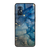 Blue Cool Marble Vivo V17 Glass Back Cover Online