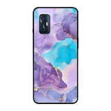 Alcohol ink Marble Vivo V17 Glass Back Cover Online