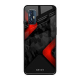 Modern Camo Abstract Vivo V17 Glass Back Cover Online