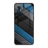 Multicolor Wooden Effect Vivo V17 Glass Back Cover Online