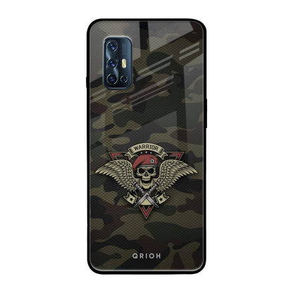Army Warrior Vivo V17 Glass Back Cover Online