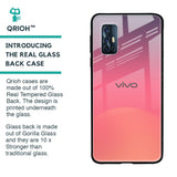 Sunset Orange Glass Case for Vivo V17