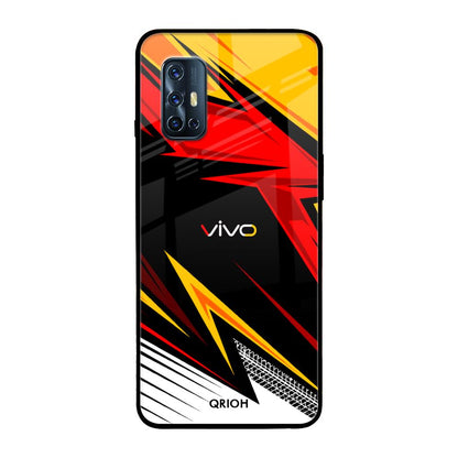 Race Jersey Pattern Vivo V17 Glass Cases & Covers Online