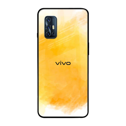 Rustic Orange Vivo V17 Glass Back Cover Online