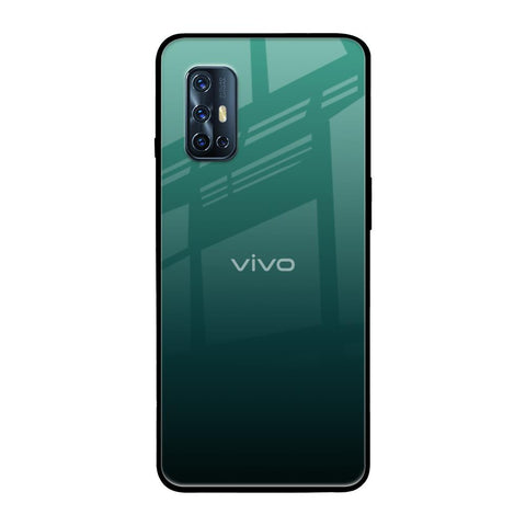 Palm Green Vivo V17 Glass Back Cover Online