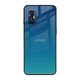 Celestial Blue Vivo V17 Glass Back Cover Online