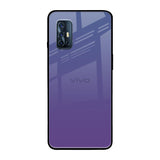 Indigo Pastel Vivo V17 Glass Back Cover Online