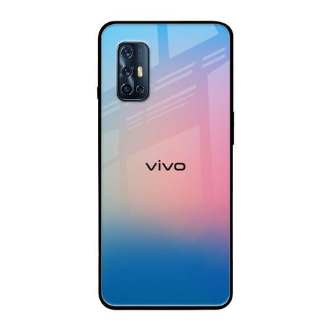Blue & Pink Ombre Vivo V17 Glass Back Cover Online