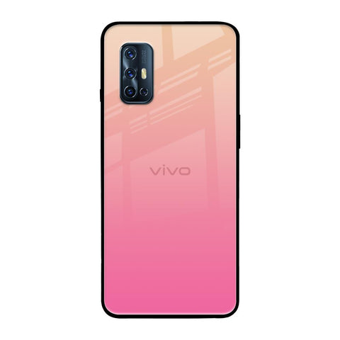 Pastel Pink Gradient Vivo V17 Glass Back Cover Online