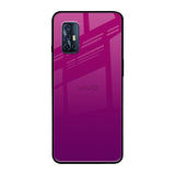 Magenta Gradient Vivo V17 Glass Back Cover Online