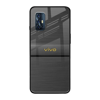 Grey Metallic Glass Vivo V17 Glass Back Cover Online