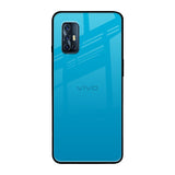 Blue Aqua Vivo V17 Glass Back Cover Online