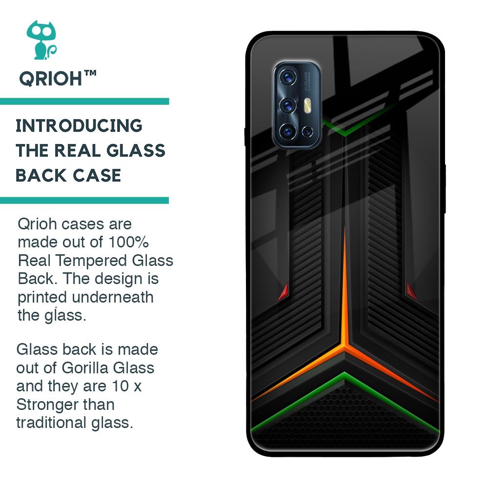 Modern Ultra Chevron Glass Case for Vivo V17