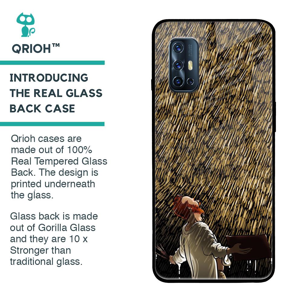 Rain Festival Glass Case for Vivo V17