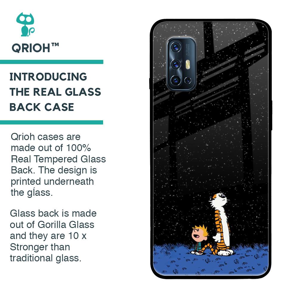 Night Sky Star Glass Case for Vivo V17