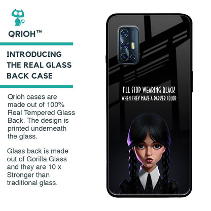 Aesthetic Digital Art Glass Case for Vivo V17