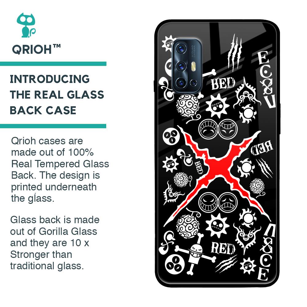 Red Zone Glass Case for Vivo V17