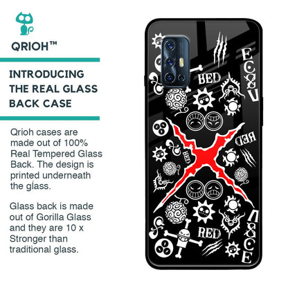 Red Zone Glass Case for Vivo V17