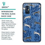 Blue Cheetah Glass Case for Vivo V17