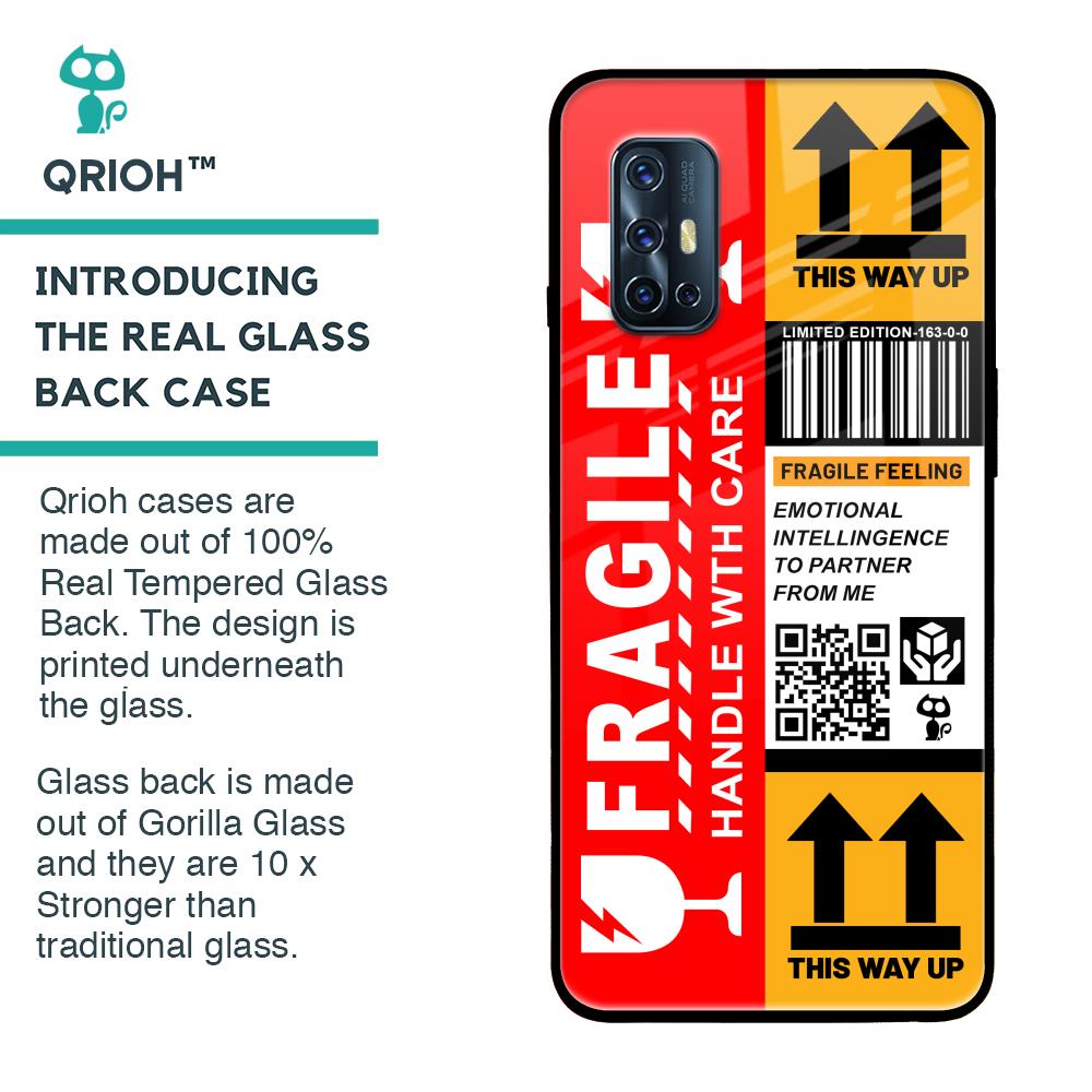 Handle With Care Glass Case for Vivo V17