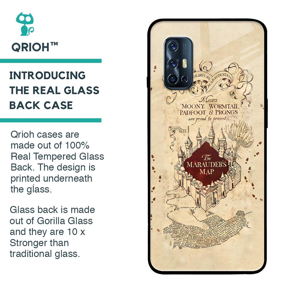Magical Map Glass Case for Vivo V17