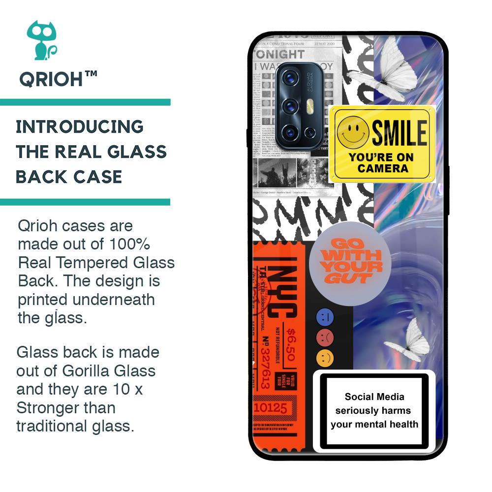 Smile for Camera Glass Case for Vivo V17