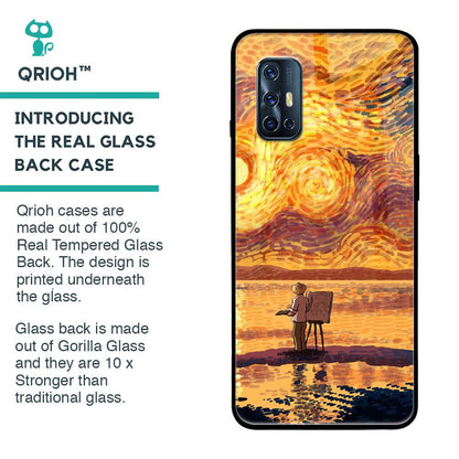 Sunset Vincent Glass Case for Vivo V17