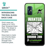 Zoro Wanted Glass Case for Vivo V17