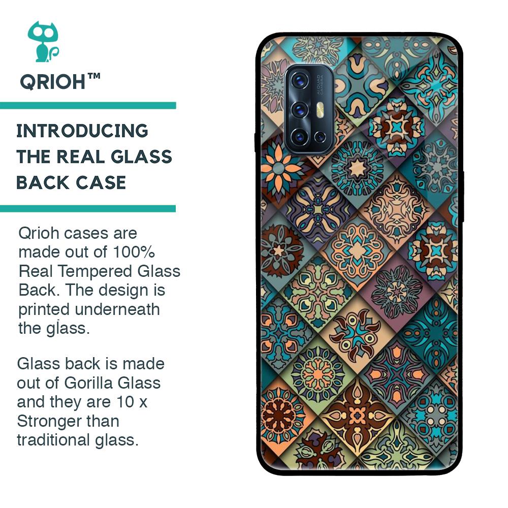 Retro Art Glass case for Vivo V17