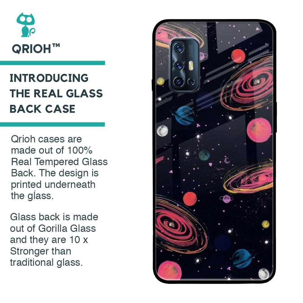 Galaxy In Dream Glass Case For Vivo V17