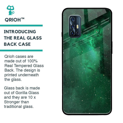 Emerald Firefly Glass Case For Vivo V17