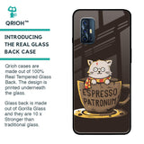 Tea With Kitty Glass Case For Vivo V17