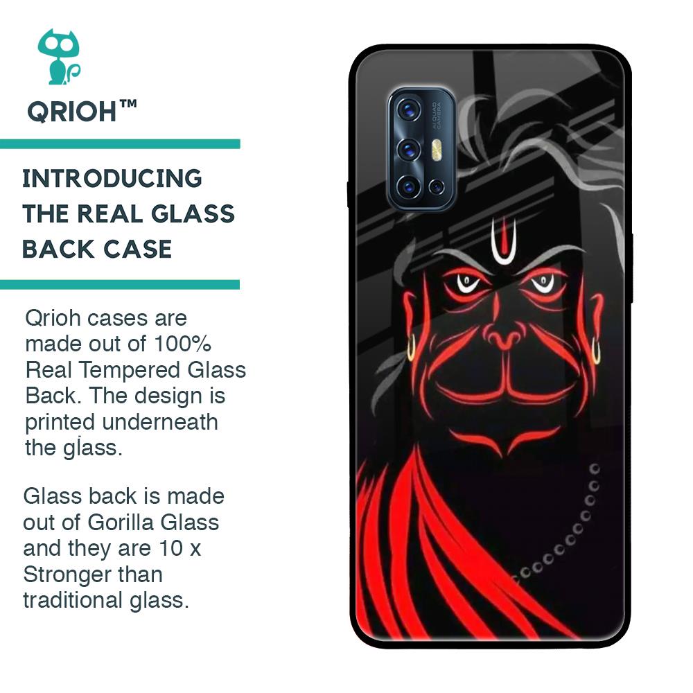 Lord Hanuman Glass Case For Vivo V17