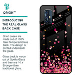 Heart Rain Fall Glass Case For Vivo V17