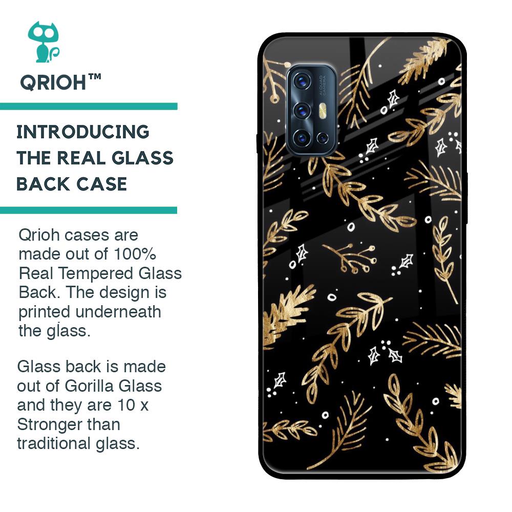 Autumn Leaves Glass case for Vivo V17