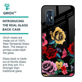 Floral Decorative Glass Case For Vivo V17