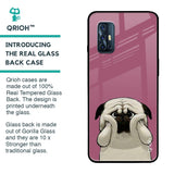 Funny Pug Face Glass Case For Vivo V17