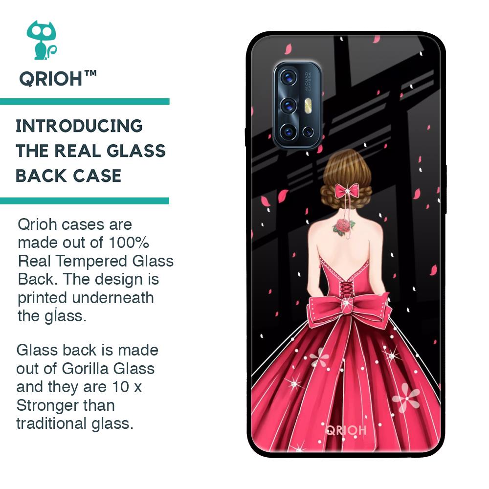 Fashion Princess Glass Case for Vivo V17