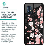 Black Cherry Blossom Glass Case for Vivo V17
