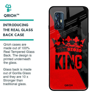 I Am A King Glass Case for Vivo V17