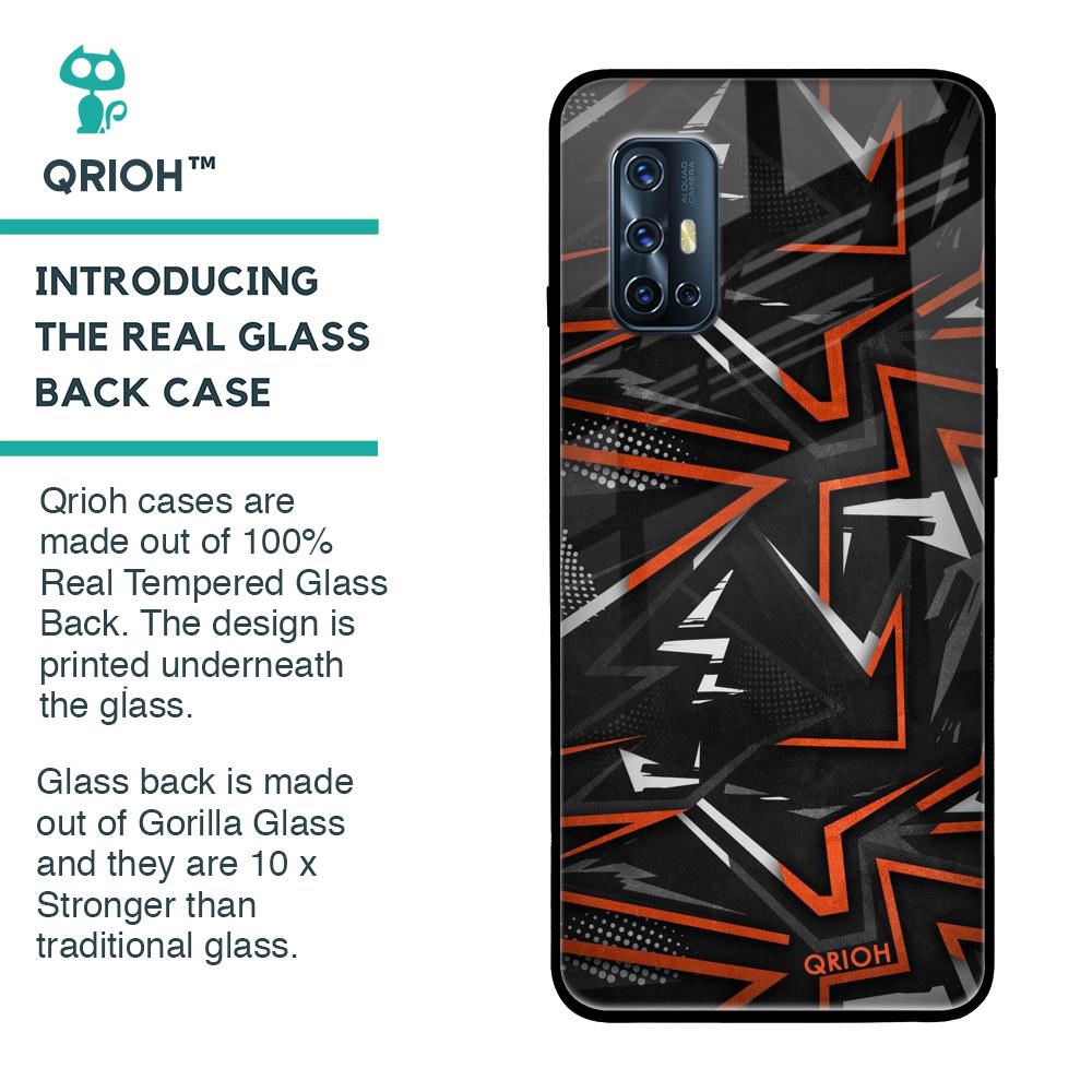 Vector Art Glass Case for Vivo V17