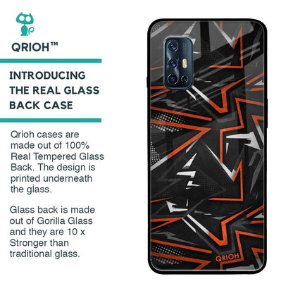 Vector Art Glass Case for Vivo V17